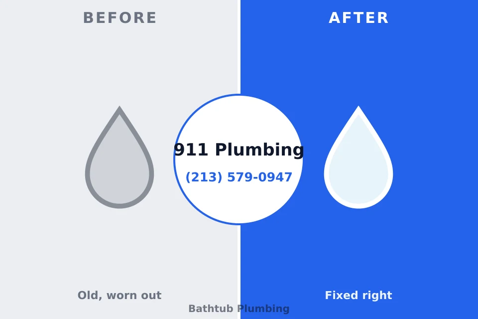 Before and after: plumbing repair Skippers Corner, NC